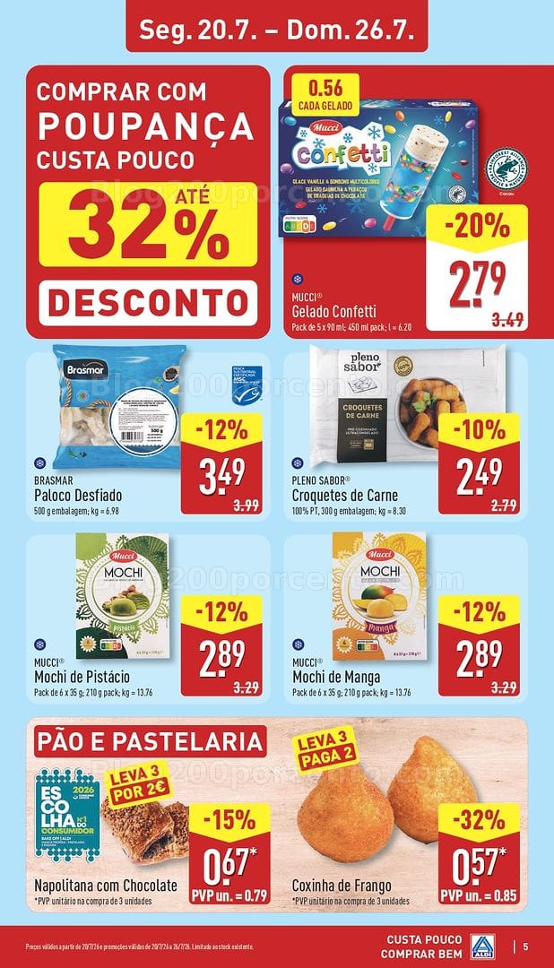 Antevisão Folheto ALDI Promoções de 20 a 26 julho